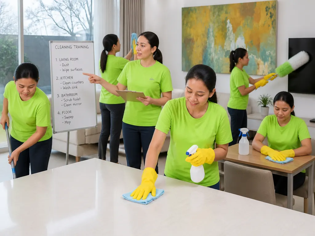 trained cleaners